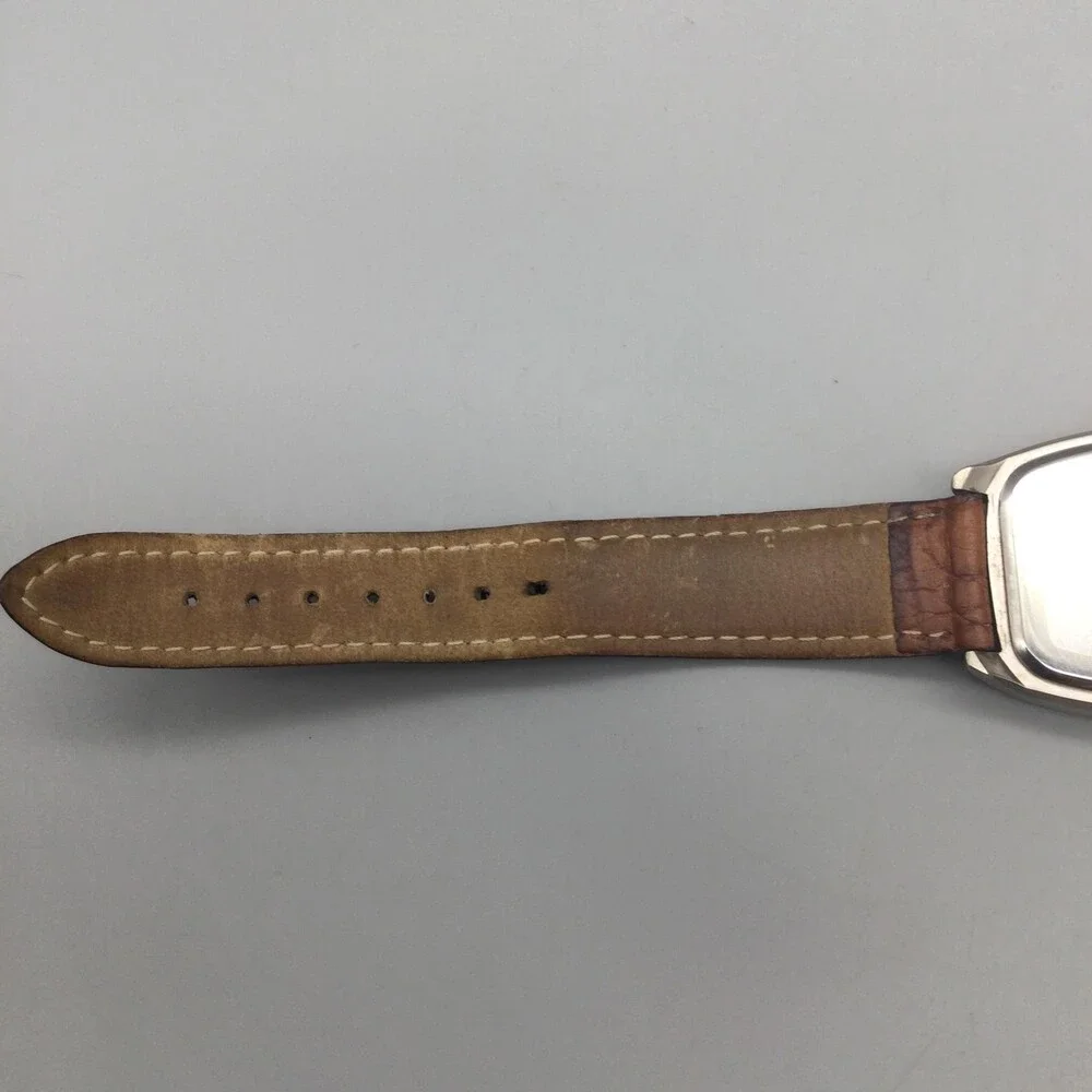 Activa Swiss Womens Watch 33mm MOP Dial Brown Leather Band 30M New Battery